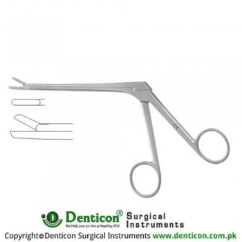 Cushing Leminectomy Rongeur Down Stainless Steel, 18 cm - 7" Bite Size 2 x 10 mm 